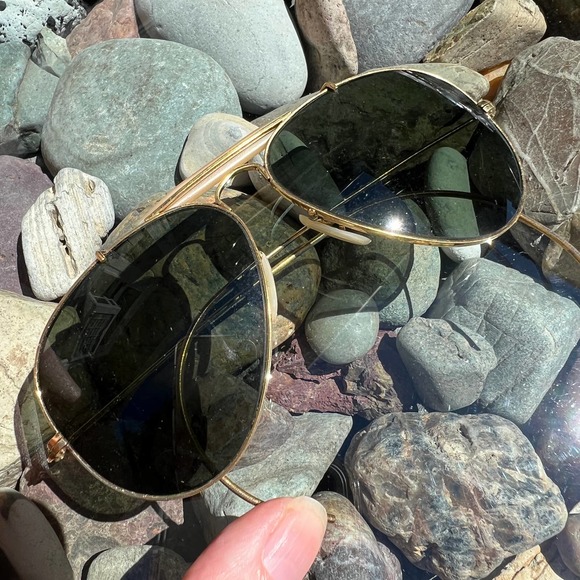 Ray-Ban Other - RAY-BAN USA WRAP-AROUNDS Vintage OUTDOORSMAN AVIATOR SUNGLASSES 58-14